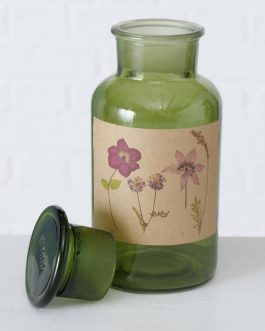 צנצנת זכוכית רטרו דגם BOTANICA גודל M