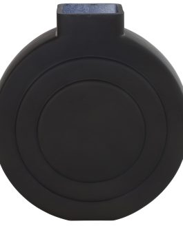ואזה זכוכית עגולה דגם מודרנה שחור